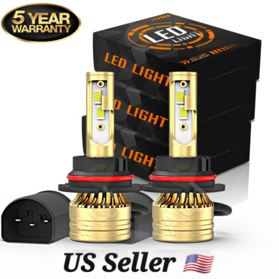For MITSUBISHI Lancer 2002-2007 2X 6500K LED Hi&Lo Beam Headlight Lamp Bulbs Kit