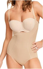 Maidenform X6559 Ultra Firm Ultimate Slimmer Torsette Body Shaper, Beige, L
