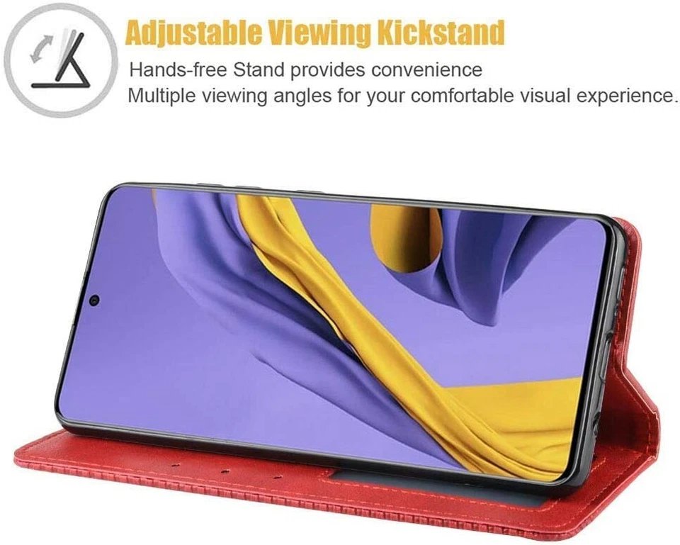 5 x GOGME Red Premium PU Leather Wallet Folio Cases for OnePlus Nord CE 5G - Image 4 of 4