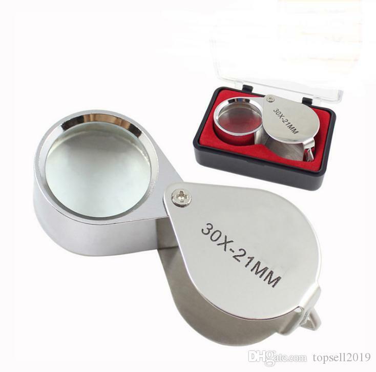 Lupe Leselupe 30 Fach Vergrößerung Vergrößerungsglas Handlupe Juwelierlupe Mini