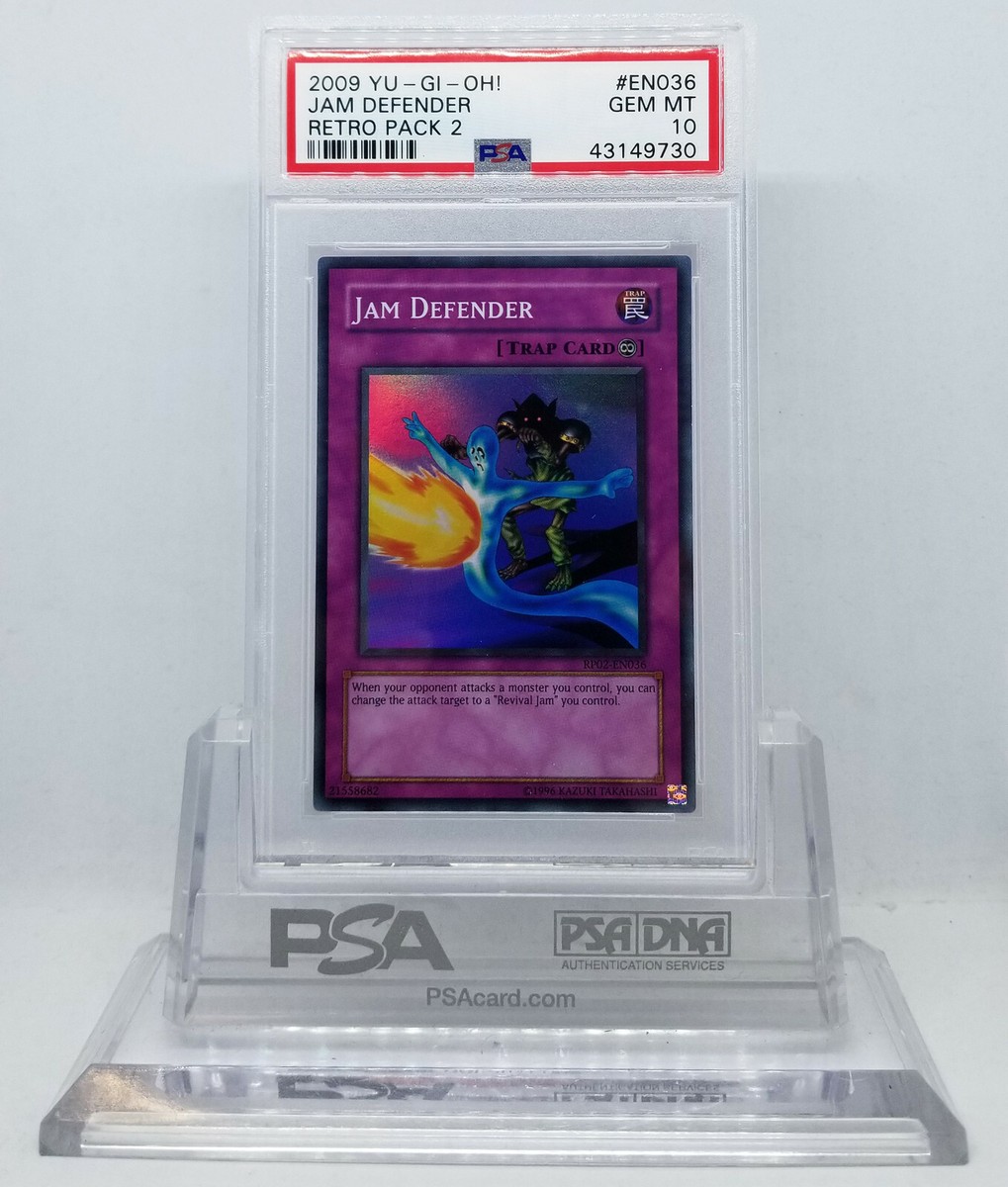 YUGIOH RP02-EN036 JAM DEFENDER SUPER RARE PSA 10 GEM MINT