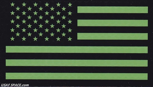 AUTHENTIC US MILITARY IR INFRARED REFLECTIVE FWD GREEN US FLAG HOOK & LOOP PATCH - Picture 6 of 10