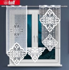 NEU Fertiggardine Gardine Scheibengardine Fenstervorhang Jacquard mit Muster