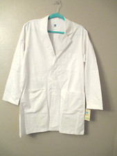 Maevn Medical White Uniform Lab Coat Womens Long Sleeves 7551 Sz S NWT