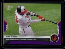 2021 Topps Now #710 Pedro Severino Purple Parallel Card #d /25