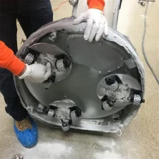 3" 45 Teeth Redi Lock Bush Hammer Roller Wheel for Husqvarna Concrete Grinder