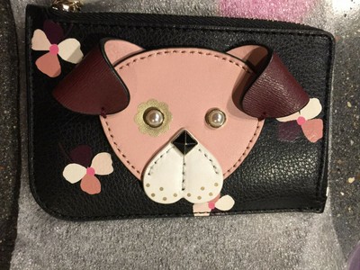 kate spade floral pup wallet