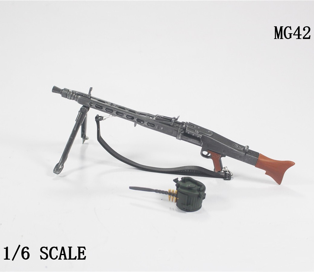 1/6 WWII German Army MG42 Machine Gun For 12