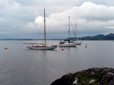 Foto 6x4 Erwarten Sie eine lange Wartezeit, um den Kanal zu betreten Crinan Wenn die Besitzer von t c2008