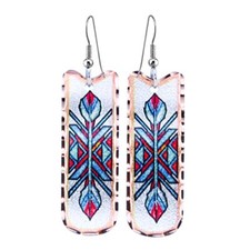 Handcrafted Copper Hummingbird Earrings Sunflower Earrings Flower Earrings Women