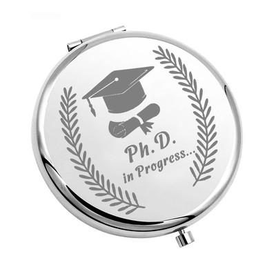 Phd Student Gift Doctorate Gift Ph.D. in Progress Makeup Mirror Phd Graduate ...