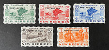 NEW HEBRIDES : 1953 Postage Dues 5c-1f  Set  SGD11-15  MM