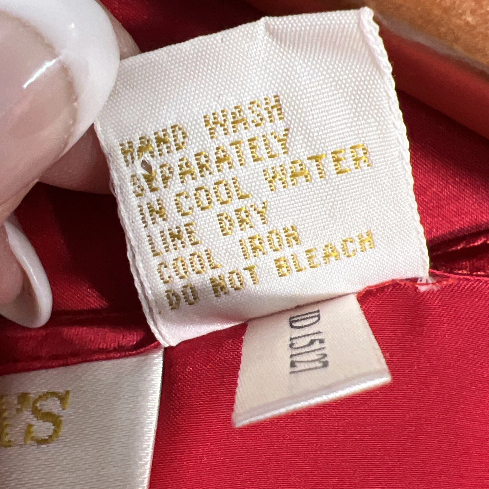 UNDERCOVER Abito Victoria's Secret Vintage G Label 100% Rosso Seta Singolo Bottone Donna M