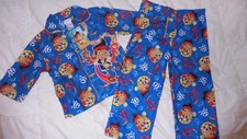NWT Disney Boys Jake The Never Land Pirates Flannel PJ's Pajama s 2 Pc Set Twins
