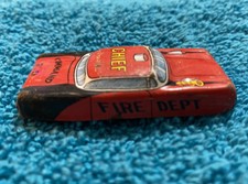 Vintage 2.25" Japan Tin Fire Dept. Command Chief Tog Car