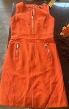 TORY BURCH Mariel Sleeveless Marmalade Color ; Dress Size 6 , Retails $350 BNWT