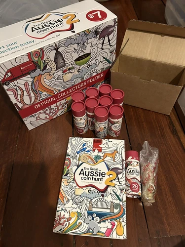 2021 GACH Series 2 Great Australian Coin Hunt Opened Tube With 26 Coins & Folder - Picture 3 of 4