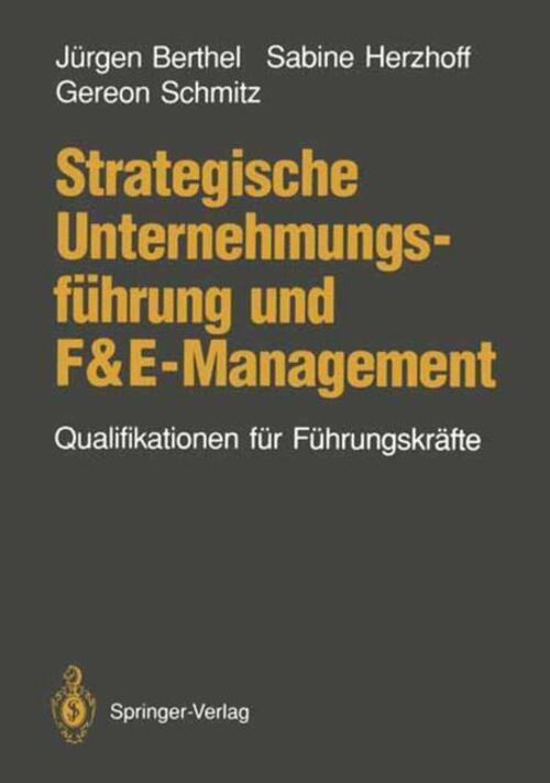 Thumbnail - Strategische Unternehmungsführung Und F&e-management | Jürgen Berthel