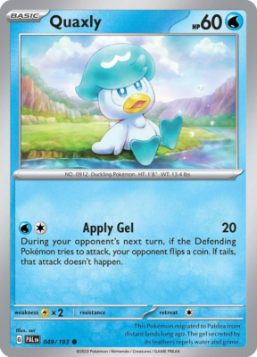 Quaxly 49/193 Common | Paldea Evolved | Pokemon Card | eBay