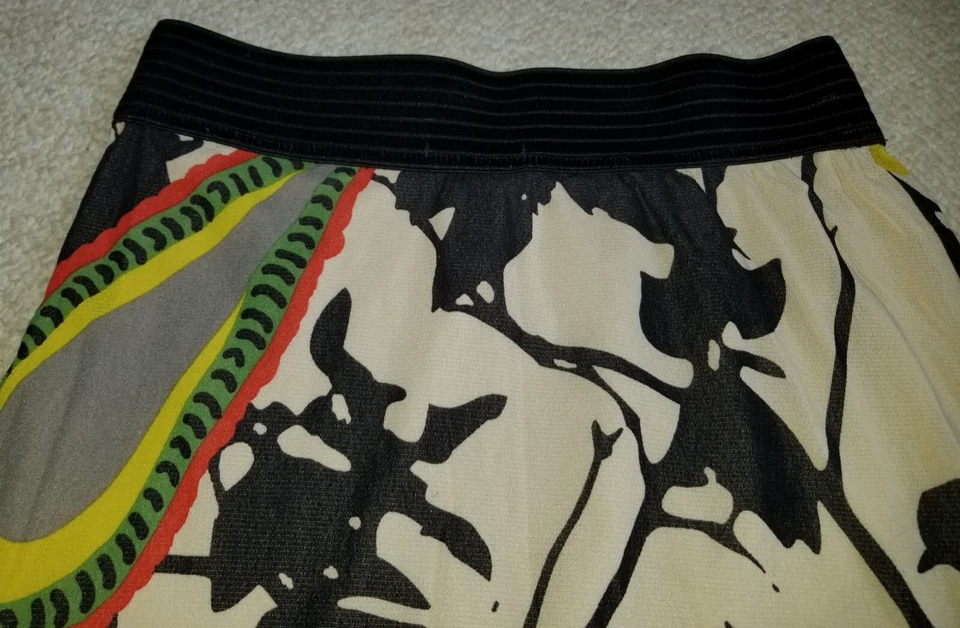 Womens Skirt-PETIT POIS by VIVIANA G-multicolor floral BOHO midi pull on-S - Image 4 of 4