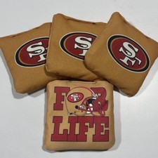 49ers - FOR LIFE - Pro Cornhole Bags - 4 Bags