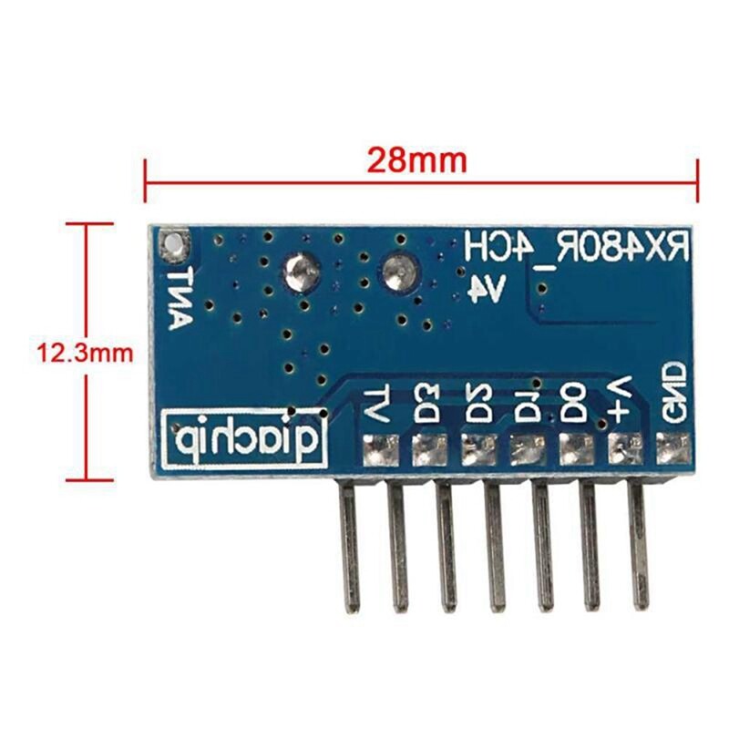 Produktbild von Original 2-Kanal Empfänger 12v 24v 433 Mhz DITEC ENTREMATIC BIXR2