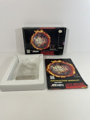 NBA Jam TE Tournament Edition Super Nintendo SNES Box Manual Tray