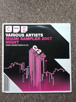 Miami Sampler 2007 Night 12'' Vinyl Rene Amesz Arno Cost Magenta Hook & Sling