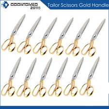 50 Pcs tailor upholstery scissors Gold 10.5" shears heavy duty stainless steel