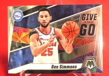 Ben Simmons Give And Go Mosaic 2019 Basketball Card #2