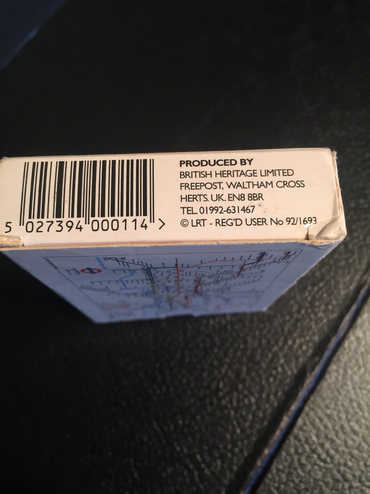 B18) Vintage London Underground Playing Cards Underground Subway Map