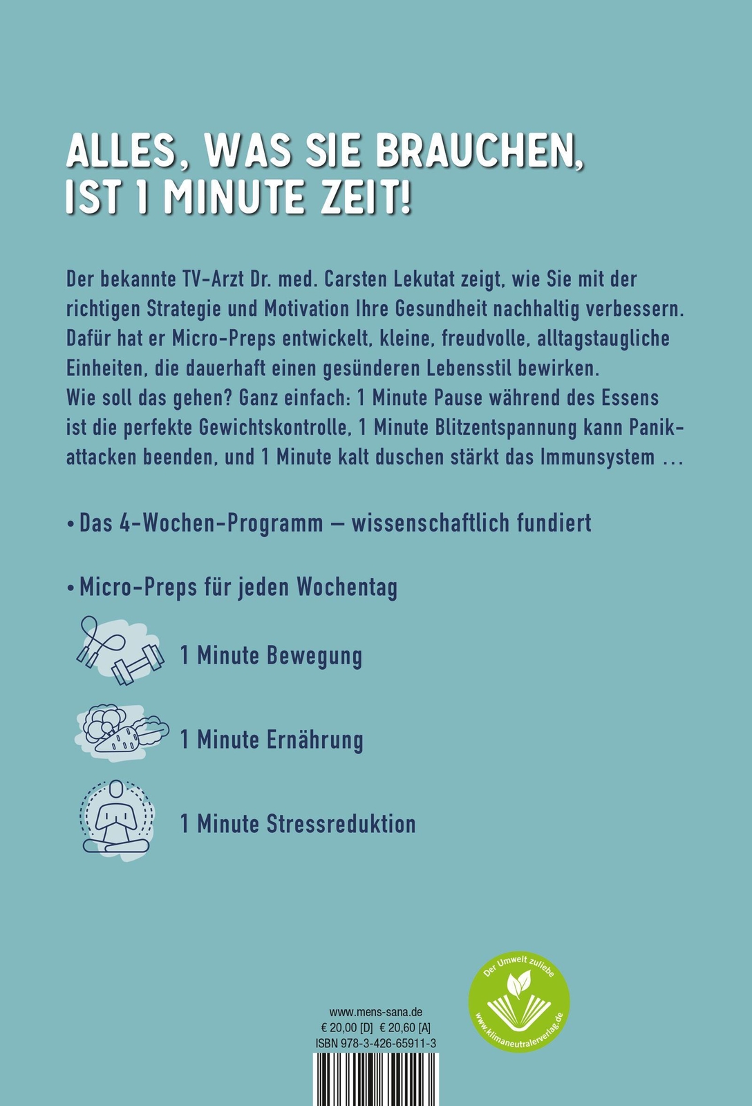 Thumbnail - Die 1-minuten-strategie | Carsten Lekutat | Taschenbuch | 192 S. |