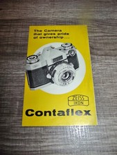 Vintage Zeiss Ikon Contaflex Camera Two Sided Fold-out Advertising Pamphlet / Ad
