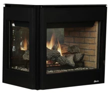 Superior DRT35PFDEN 35" DV Fireplace, Peninsula, Top/Rear Vent, IPI Ignition, NG
