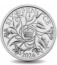 2026 Sixpence Coin Sterling Silver