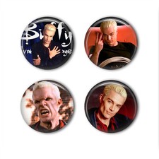 Spike TV Buffy The Vampire Slayer 1.5" Button Pin Set Cult Television Show