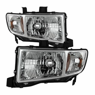 xTune Auto 9025501 Chrome/Clear Crystal Headlights for 06-13 Honda Ridgeline