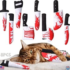 8 Pcs Cat Chew Toys with Catnip - Interactive Stuffed Teething Toys for Kittens