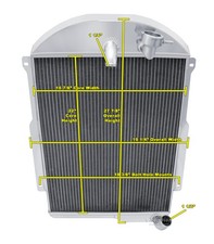 Al Champion 3 Row All Aluminum Radiator For 1939 Chevrolet Master 85 L6 Engine