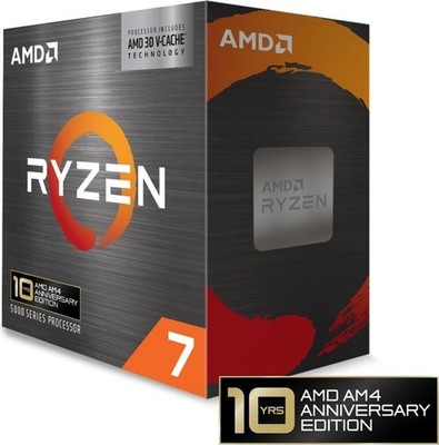 AMD Ryzen 7 5800X3D 10th Anniversary Edition 8-Kern CPU, Sockel AM4, Boxed (o...