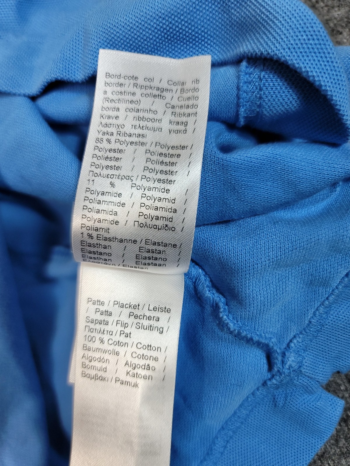 Lcoste Smart Paris Petit Piqué Mens Size L Blue Golf Tennis Polo Shirt   thumbnail 11