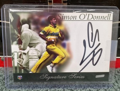 2002-03 ESP ACB CRICKET LIMITED EDITION BOX SET SIGNATURE CARD SIMON O'DONNELL
