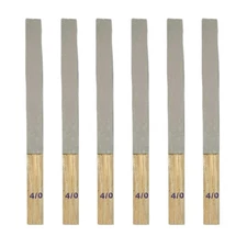 6 Pack 9-1/2" x 3/4" Grit 4/0 Polishing Paper Emery Sticks -  Jewelry Making