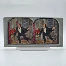 Hermann Künzren 1906 Comic Stereoview I Carry Zem Around Like Zis Magician
