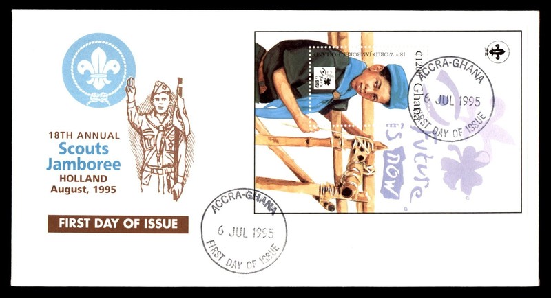Mayfairstamps Ghana FDC 1995 Boy Scout World Jamboree First Day Cover cca_18343