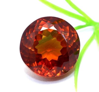 Ceylon Orange Sapphire Natural 5-7 Ct Round Cut Loose EGL Certified Gemstone