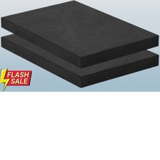 Amylove 2 Pcs Thermoform Molding Foam Sheet, 12 x 8 x 1 Inch, Black Press new