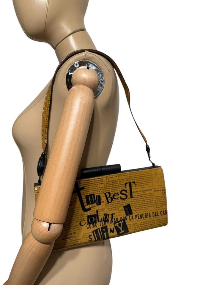 Bolso Gaceta Española Marrón John Galliano SS2001 De Colección Foto 3 de 4