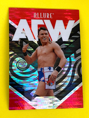 Speedball Mike Bailey AEW Upper Deck Allure 2026 Red Pulsar Wrestling Card
