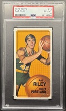 1970 Topps #13 Pat Riley PSA 6  Ex - Mint  HOF Rookie Tall Boy Card. rookie card picture